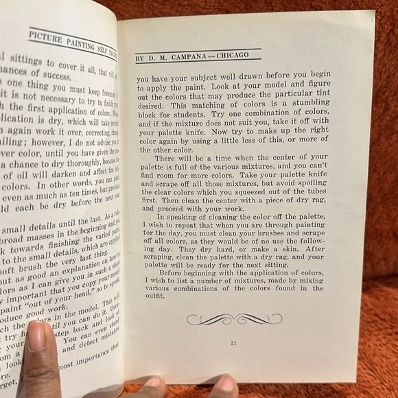 Vintage Book 1935-37 “Picture Painting Self-Taught” By D.M. Campana - Picture 7 of 9